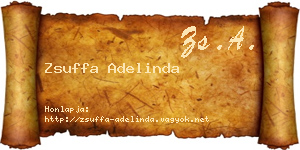 Zsuffa Adelinda névjegykártya